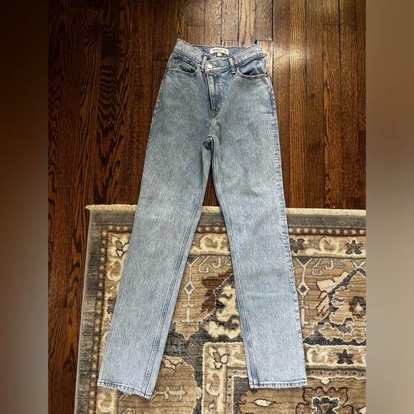 Asymmetrical Waist Denim Jeans 00 LONG - Picture 4 of 4